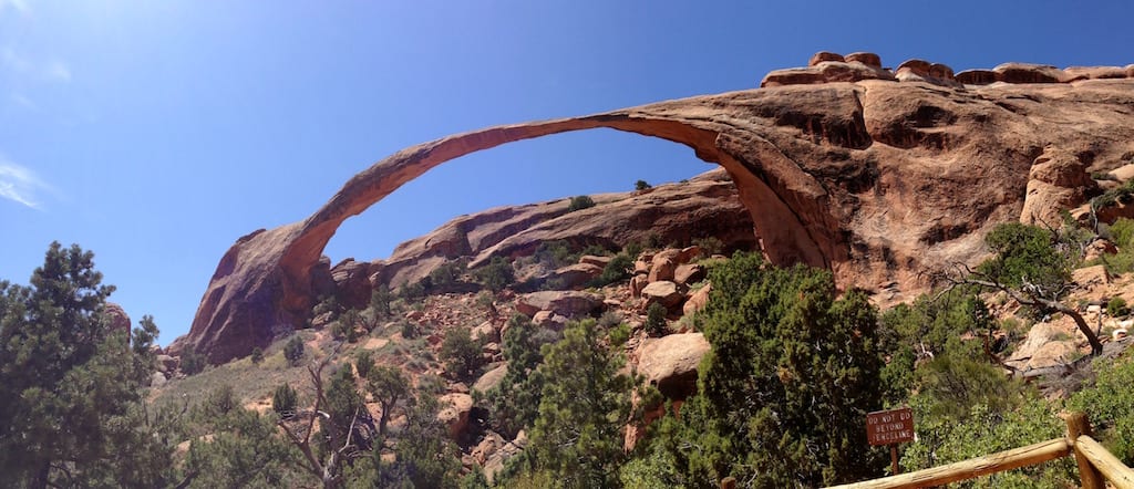 Landscape Arch, Arches National Park, May 2016.